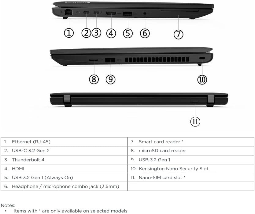 Lenovo ThinkPad L14 Gen 4 14" Laptop - Ryzen 5 7530U, 16GB RAM, 256GB SSD, Win 11 Pro (Refurbished - Excellent)